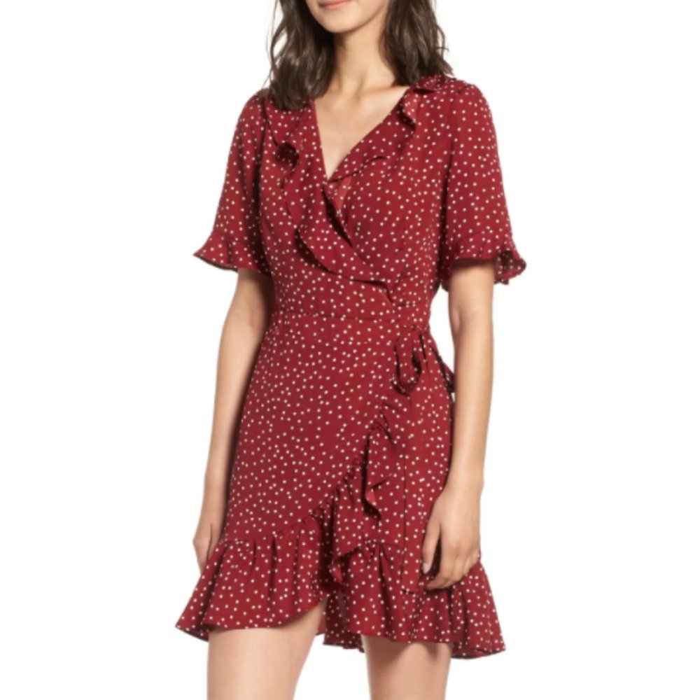 Heartloom Brenna Polka Dot Wrap Dress - Small - Minnie Mouse Disney Dress